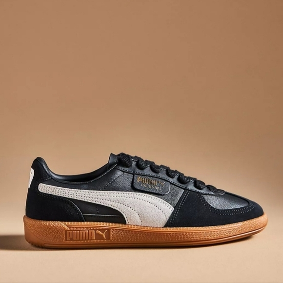 PUMA Palermo Sneakers, Color Puma Black-Feather Gray-Gum, Retail $85.00 USD - Picture 2 of 16